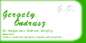 gergely ondrusz business card